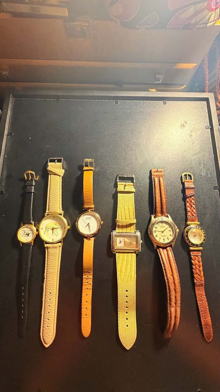 Lot of 6 Vintage Assorted Wristwatches including Citizen Eco-Drive, Anne Klein I